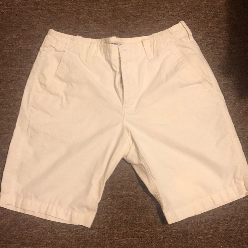 White express flat front shorts 32 waist